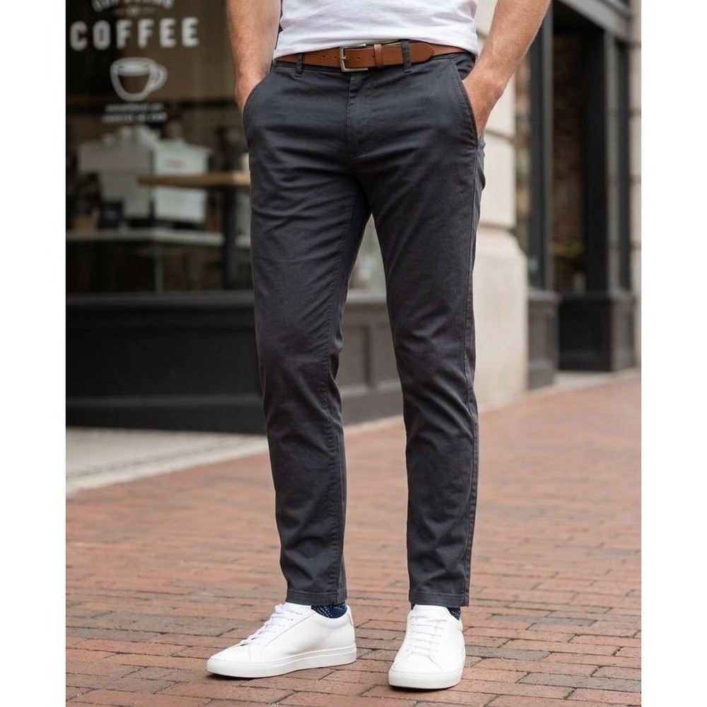 Birddogs Pants Men 36 (36x24) Gray Lined Chino Boom For Your Boomstick